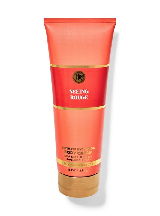 Bath & Body Works Seeing Rouge Body Cream 8 oz Ultimate Hydration NEW