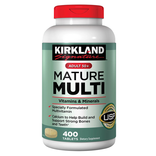 Kirkland Signature Mature Multi 400 Tablets *Adult 50+ Multi Vitamin & Mineral*