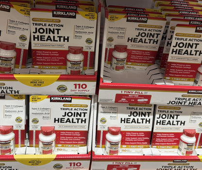 Kirkland Triple Action Joint Health 110 Tablet Compare to Move Free Ultra 4 Pack