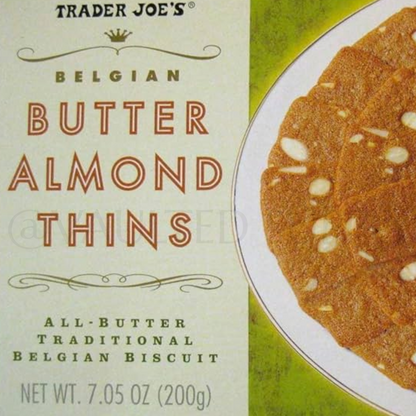 Trader Joe’s Belgian Butter Almond Thins Cookies 7.05oz Each – 3 Pack Fresh