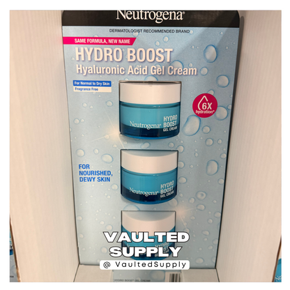 3 Pack Neutrogena Hydro Boost for Extra Dry Skin Water Cream+ 1.7oz NEW FORMUL