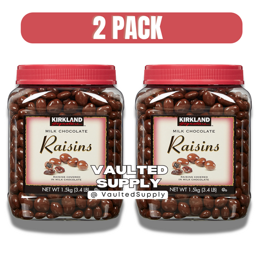 Kirkland Signature Milk Chocolate Raisins 2 Pack 3.4 lb Each Bulk Candy