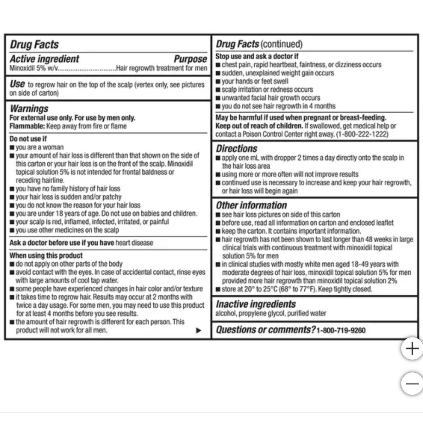 Kirkland Signature Minoxidil 5% Extra Strength for Men Hair Regrowth 6 Boxes