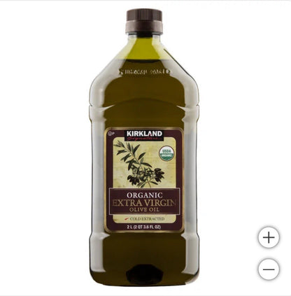 Kirkland Organic Extra Virgin Olive Oil 2L Cold Extracted USDA Organic