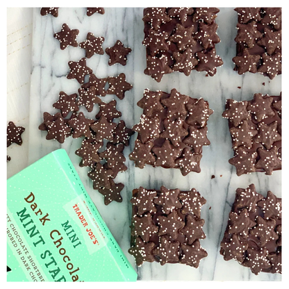 Trader Joe’s Mini Dark Chocolate Mint Stars Cookies 2 Pack 10 oz Each Sealed