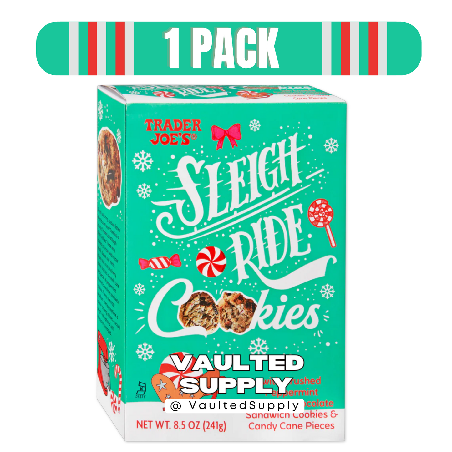 Trader Joe’s Sleigh Ride Cookies 8.5 oz • Limited Holiday Edition • EXP 01/2027