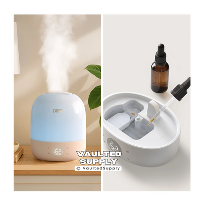 DREO Cool Mist Ultrasonic Humidifier 2 Pack | Night Light & Auto Shutoff