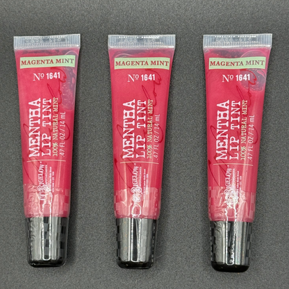 3 BATH & BODY WORKS LIPLICIOUS CO BIGELOW MAGENTA MINT MENTHA LIP TINT GLOSS LOT