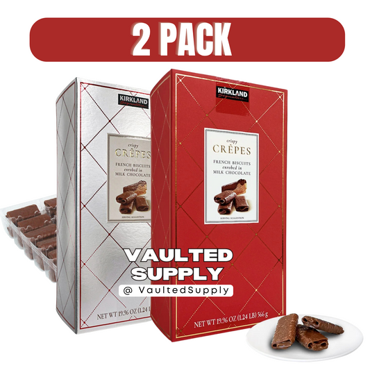 Kirkland Signature Chocolate Crepes Wafer Cookies 2 Pack Gift Valentine
