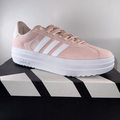 Adidas VL Court Bold Women’s Athletic Shoes Pink White Sneakers Size 11 New