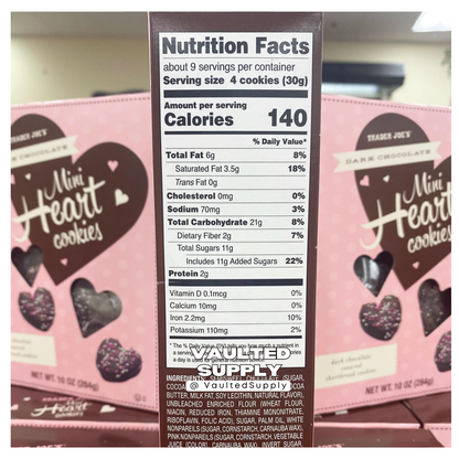 Trader Joe’s Mini Dark Chocolate Heart Cookies – Valentine’s Day 2 Pack 10oz