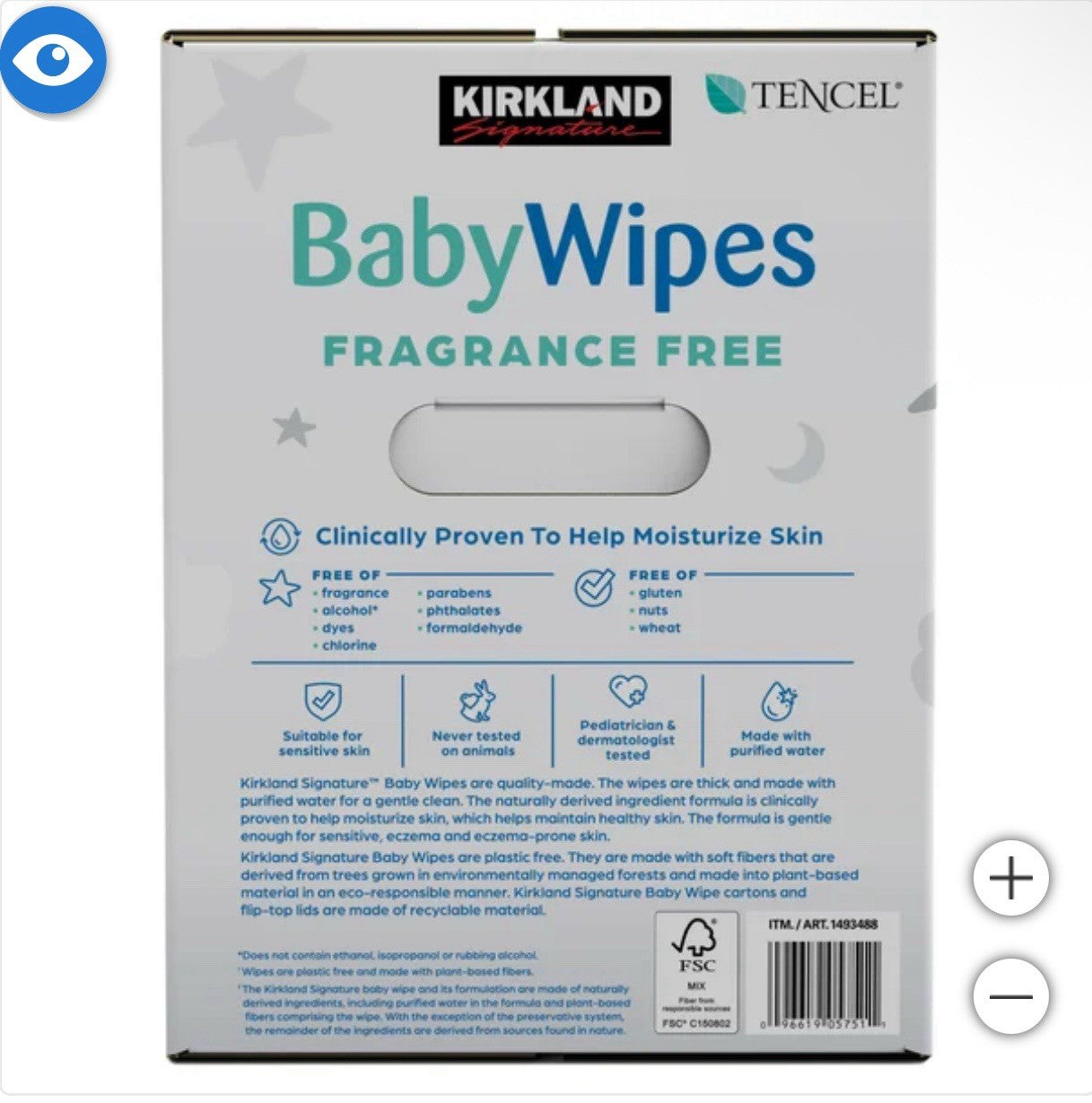 Kirkland Signature Baby Wipes 900 Count Fragrance Free 9 Packs NEW Sealed