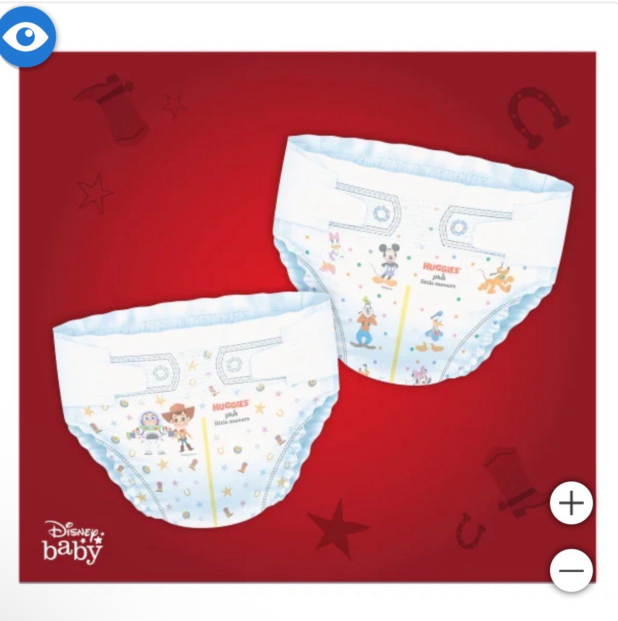 Huggies Plus Little Movers Diapers Size 3 (204 ct) 2-in-1 Active Baby Protection