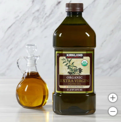 Kirkland Organic Extra Virgin Olive Oil 2L Cold Extracted USDA Organic