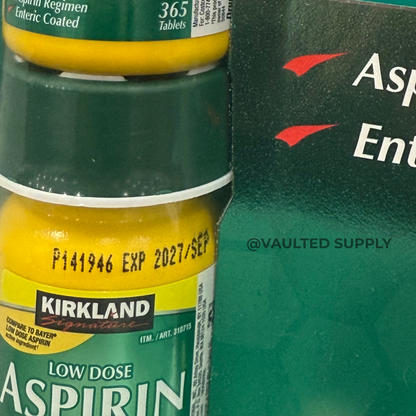 Kirkland Signature Low Dose Aspirin 81mg 365 Tablets Pain Reliever NSAID