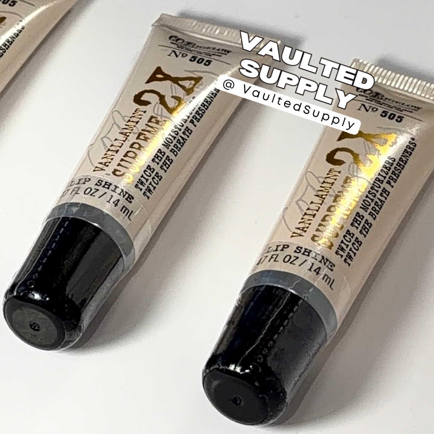 Bath & Body Works VANILLA MINT SUPREME Lip Shine SEALED NEW 3X