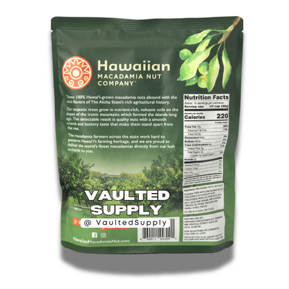 Hawaiian Whole Kernel Macadamia Nuts 20 oz Dry Roasted w/ Sea Salt Premium 03/27