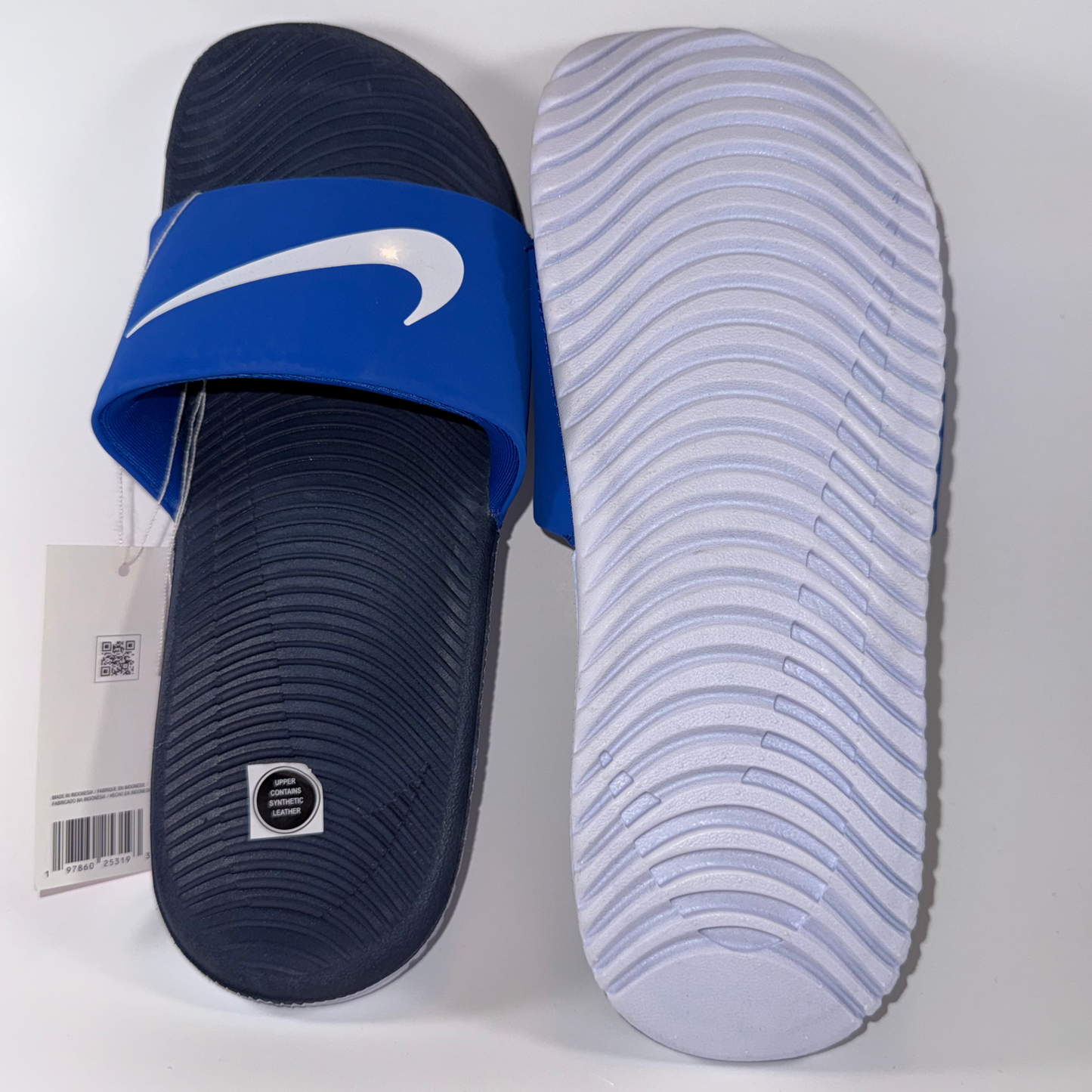 Nike Kawa Slide GS/PS Big Kids Sandals 6Y Game Royal White Thunder Blue – Women’