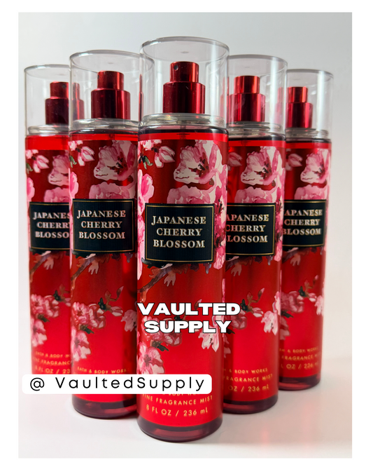 Bath & Body Works Japanese Cherry Blossom Fine Fragrance Mist 8 oz – 5 Pack