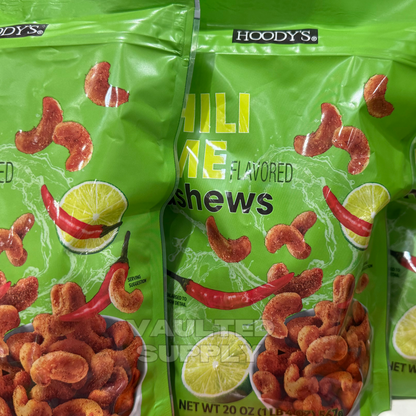 Hoody’s Chili Lime Cashews 2 Pack (40oz) Spicy Snack Nuts Resealable Bags Fresh