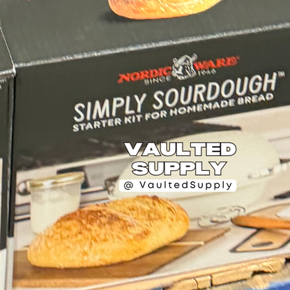 Nordic Ware Simply Sourdough Starter Kit – Complete Bread Baking Set (1 Kit, New