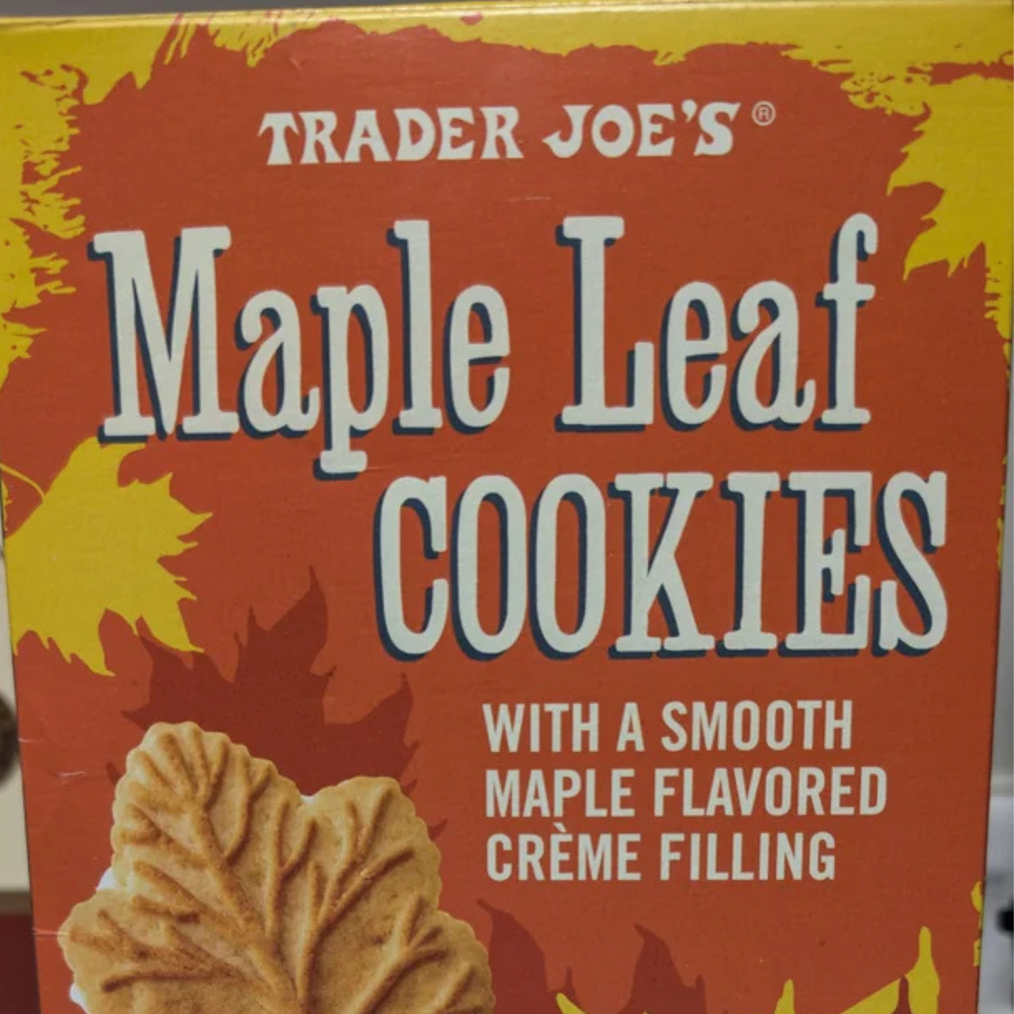 2 Packs Trader Joe's Maple Leaf Cookies 11.4 oz Each Pack