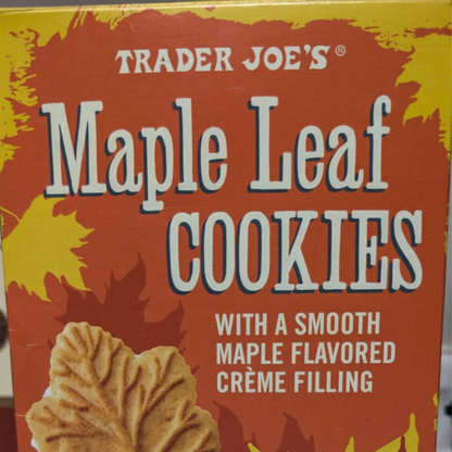 2 Packs Trader Joe's Maple Leaf Cookies 11.4 oz Each Pack