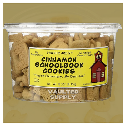 Trader Joe’s Cinnamon Schoolbook Cookies 16oz Each (2 Pack) Kosher