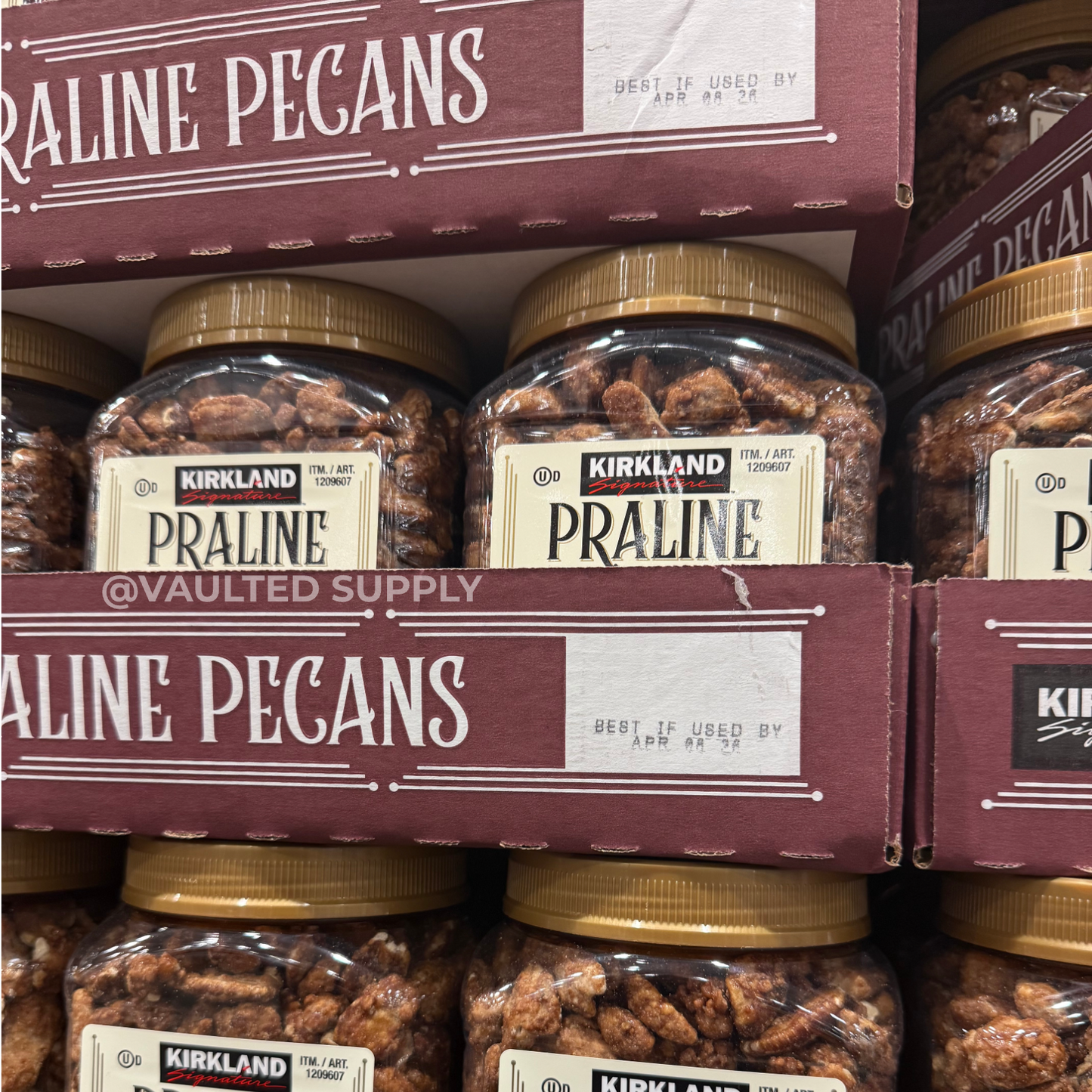 2 Packs Kirkland Signature Praline Pecans 40 oz Each Pack, Total 80 oz Exp 04/26