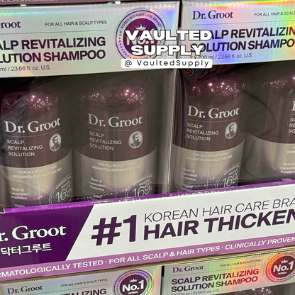 Dr. Groot Scalp Revitalizing Shampoo 2 Pack 23.6 fl oz Each – Hair Thickening
