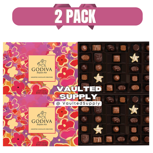 Godiva Goldmark Valentine’s Chocolate Gift Box 27-Piece 22.6oz 2 Pack Assortment