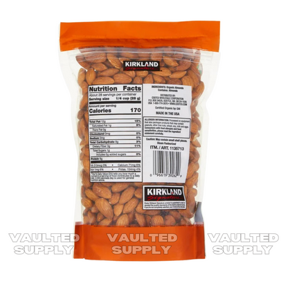 Kirkland Signature Organic Almonds from California Nonpareil 1.7 LB Each 2 Pack