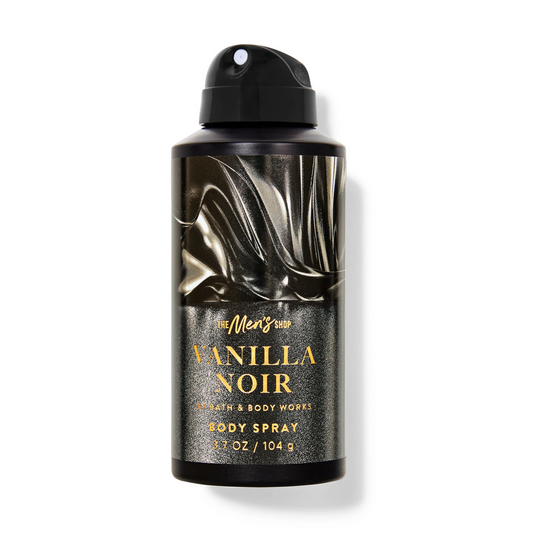 Bath & Body Works VANILLA NOIR Deodorizing Body Spray for Men 3.7OZ