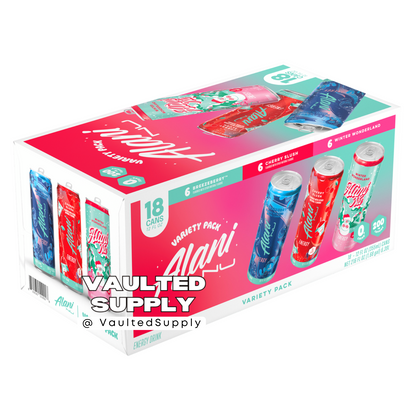 Alani Nu Energy Drink Winter Variety Pack (1 Pack, 18 Cans)